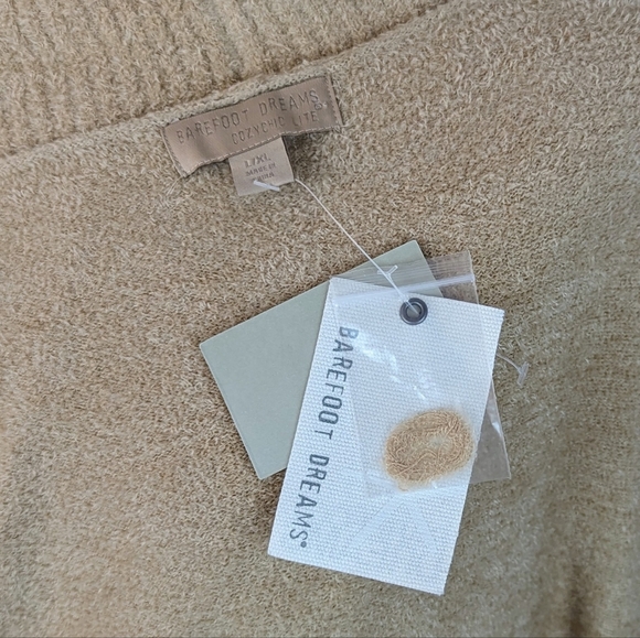 Barefoot Dreams Circle Cardigan CozyChic Lite Shawl Collar Soft Camel L/XL NWT - Picture 12 of 13